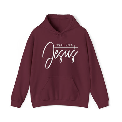 Ya'll Need Jesus Unisex Heavy Blend™ Hooded Sweatshirt