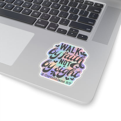 Walk By Faith Kiss-Cut Stickers