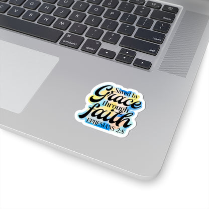 Saved By Grace Kiss-Cut Stickers
