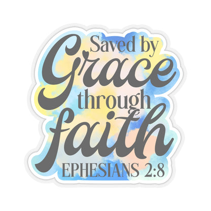 Saved By Grace Kiss-Cut Stickers