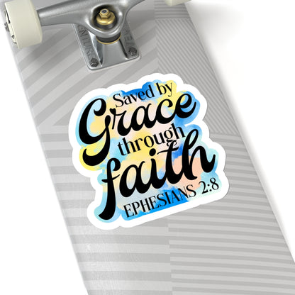 Saved By Grace Kiss-Cut Stickers