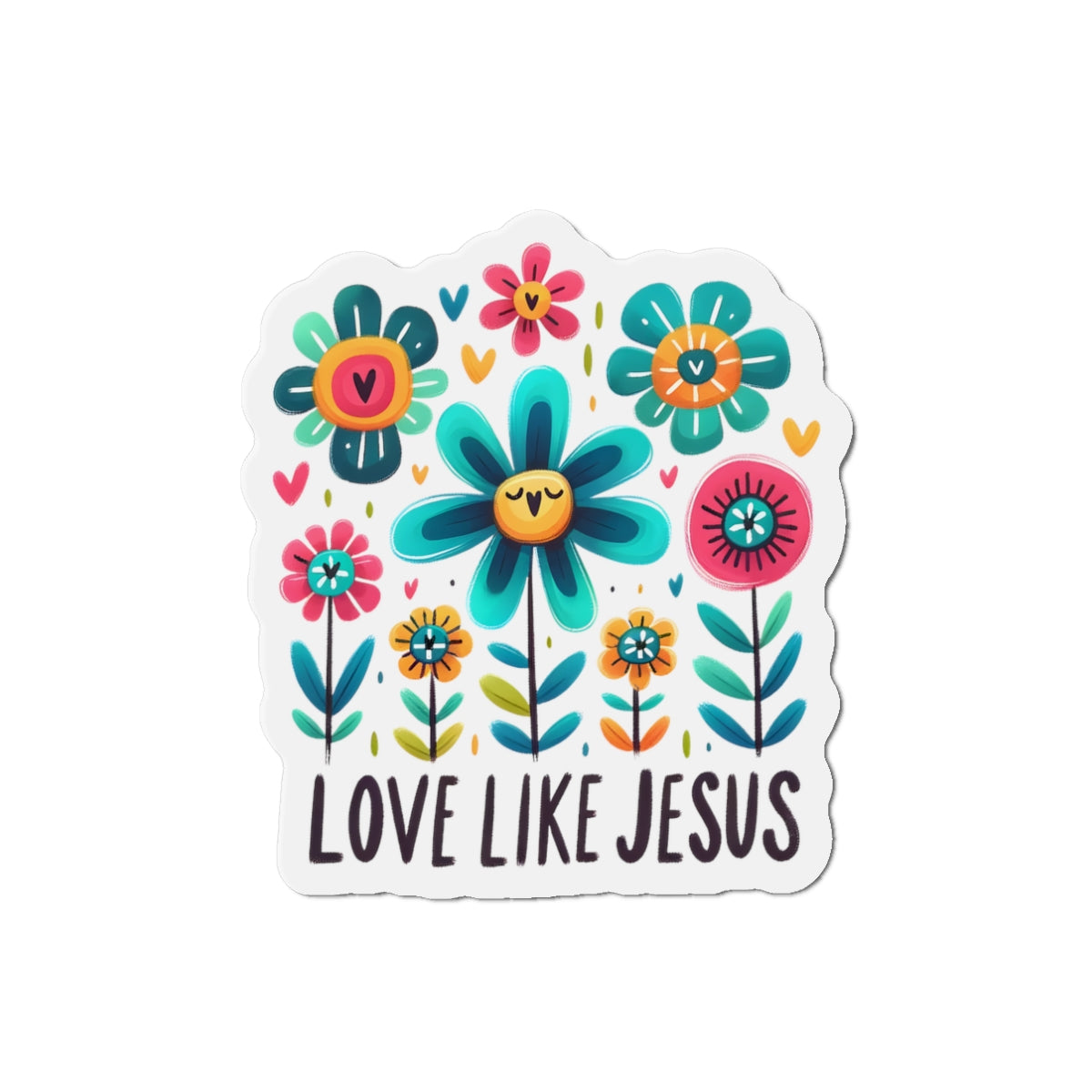 Love Like Jesus Die-Cut Magnets