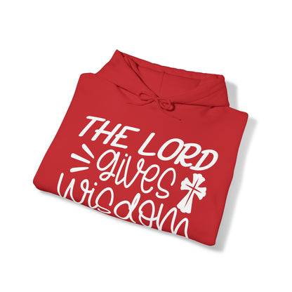 The Lord Gives Wisdom Unisex Heavy Blend™ Hooded Sweatshirt