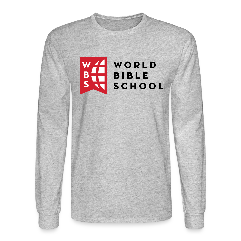 WBS T-shirt text down - heather gray