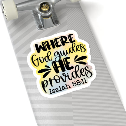 God Guides Kiss-Cut Stickers