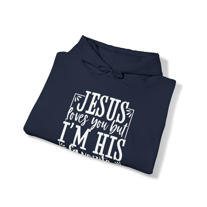 Jesus Loves You, But I'm His Favorite Unisex Heavy Blend™ Hooded Sweatshirt