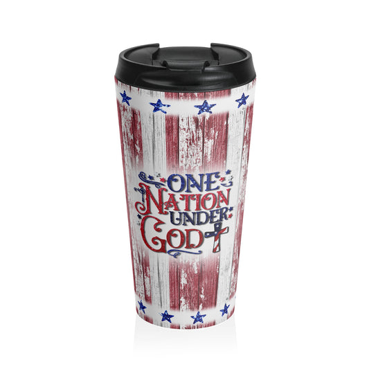 One Nation Under God Stainless Steel Travel Mug