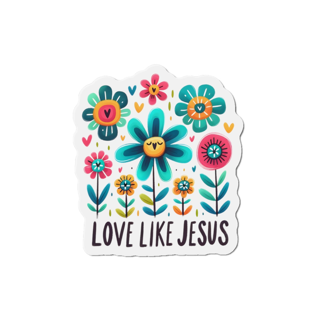 Love Like Jesus Die-Cut Magnets