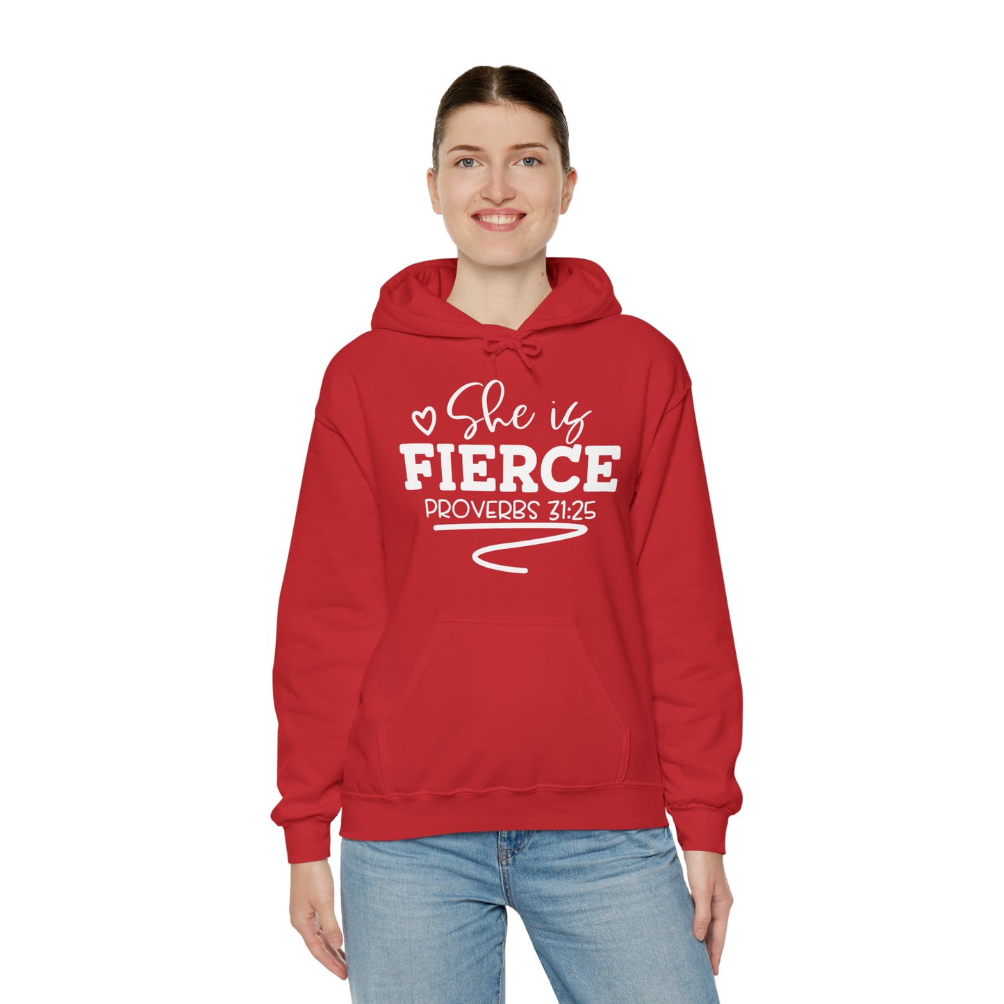 She Is Fierce Unisex Heavy Blend™ Hooded Sweatshirt