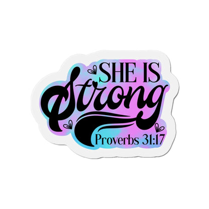 She Is Strong Die-Cut Magnets