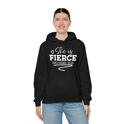 She Is Fierce Unisex Heavy Blend™ Hooded Sweatshirt