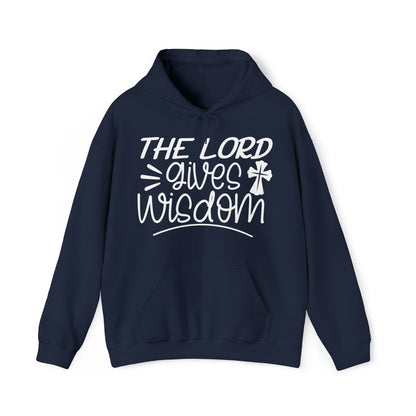 The Lord Gives Wisdom Unisex Heavy Blend™ Hooded Sweatshirt