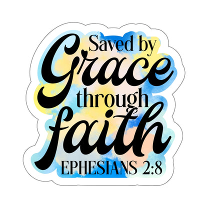 Saved By Grace Kiss-Cut Stickers