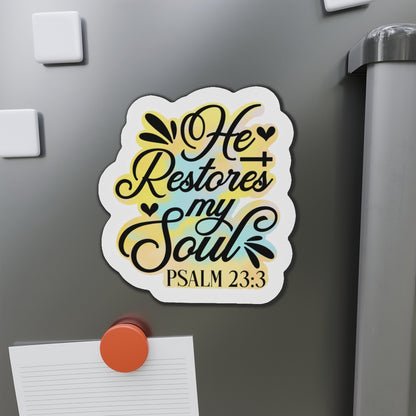 He Restores My Soul Die-Cut Magnets