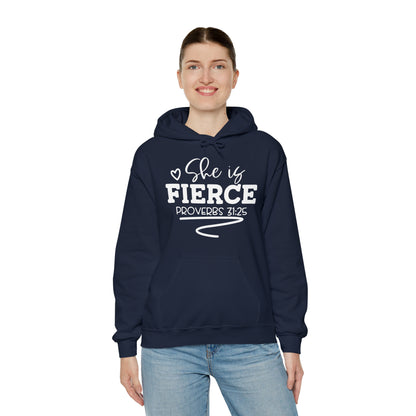 She Is Fierce Unisex Heavy Blend™ Hooded Sweatshirt