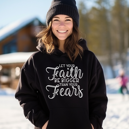 Let Your Faith Be Bigger Than Your Fear Unisex Heavy Blend™ Hooded Sweatshirt