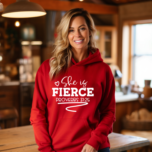 She Is Fierce Unisex Heavy Blend™ Hooded Sweatshirt