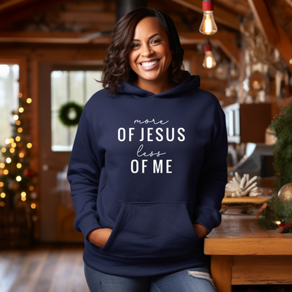 More of Jesus Less of Me Unisex Heavy Blend™ Hooded Sweatshirt